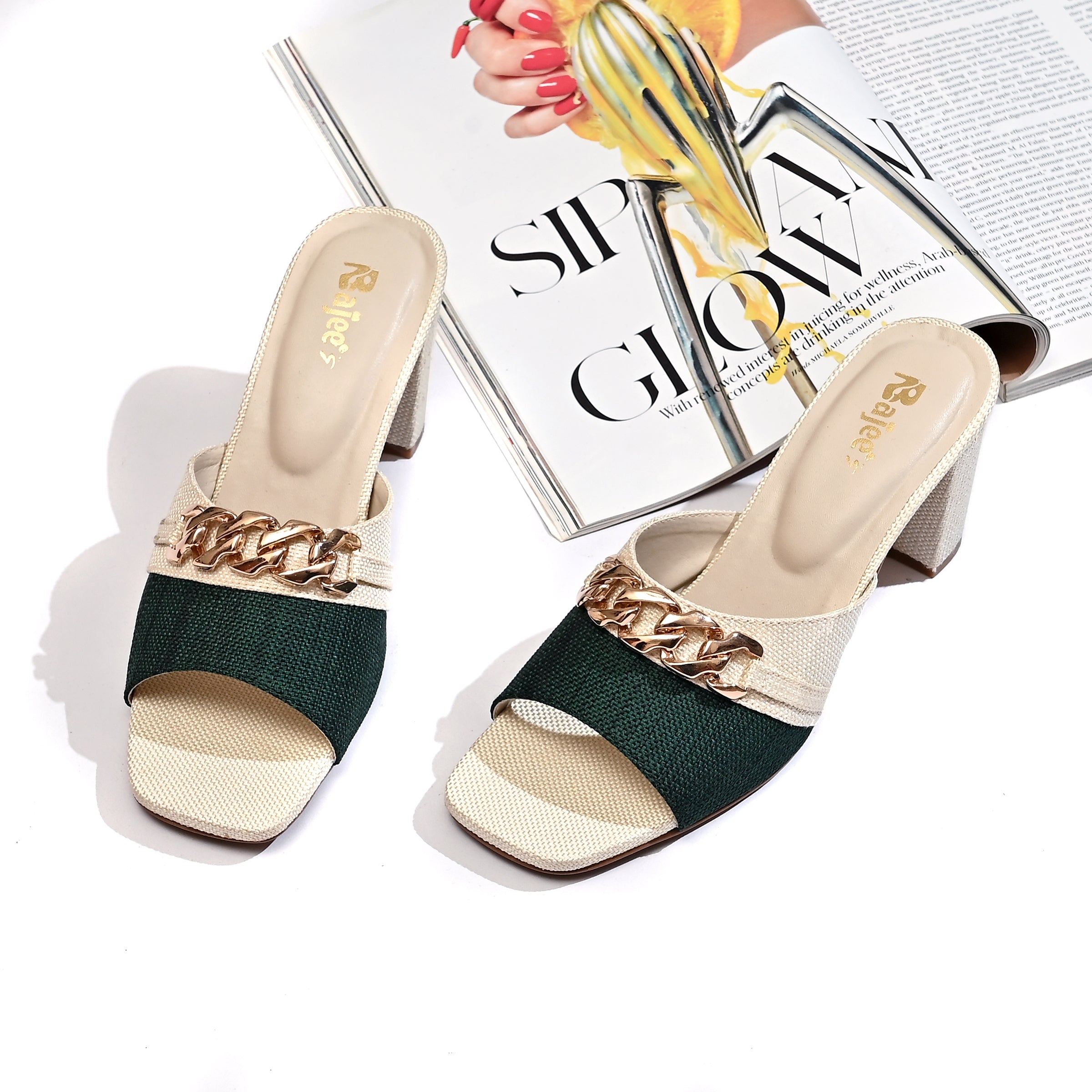 Gleam Charm Block Heel