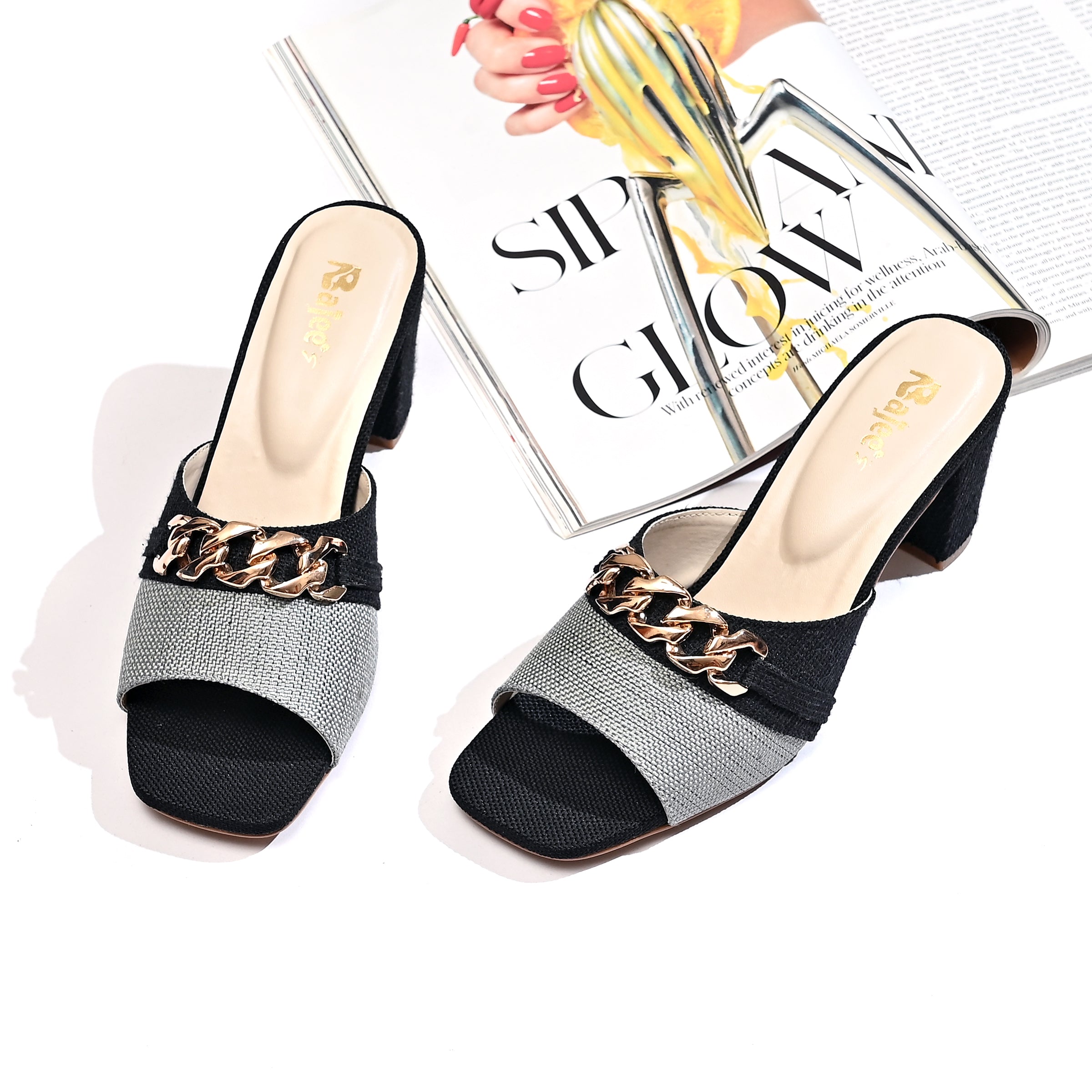 Gleam Charm Block Heel