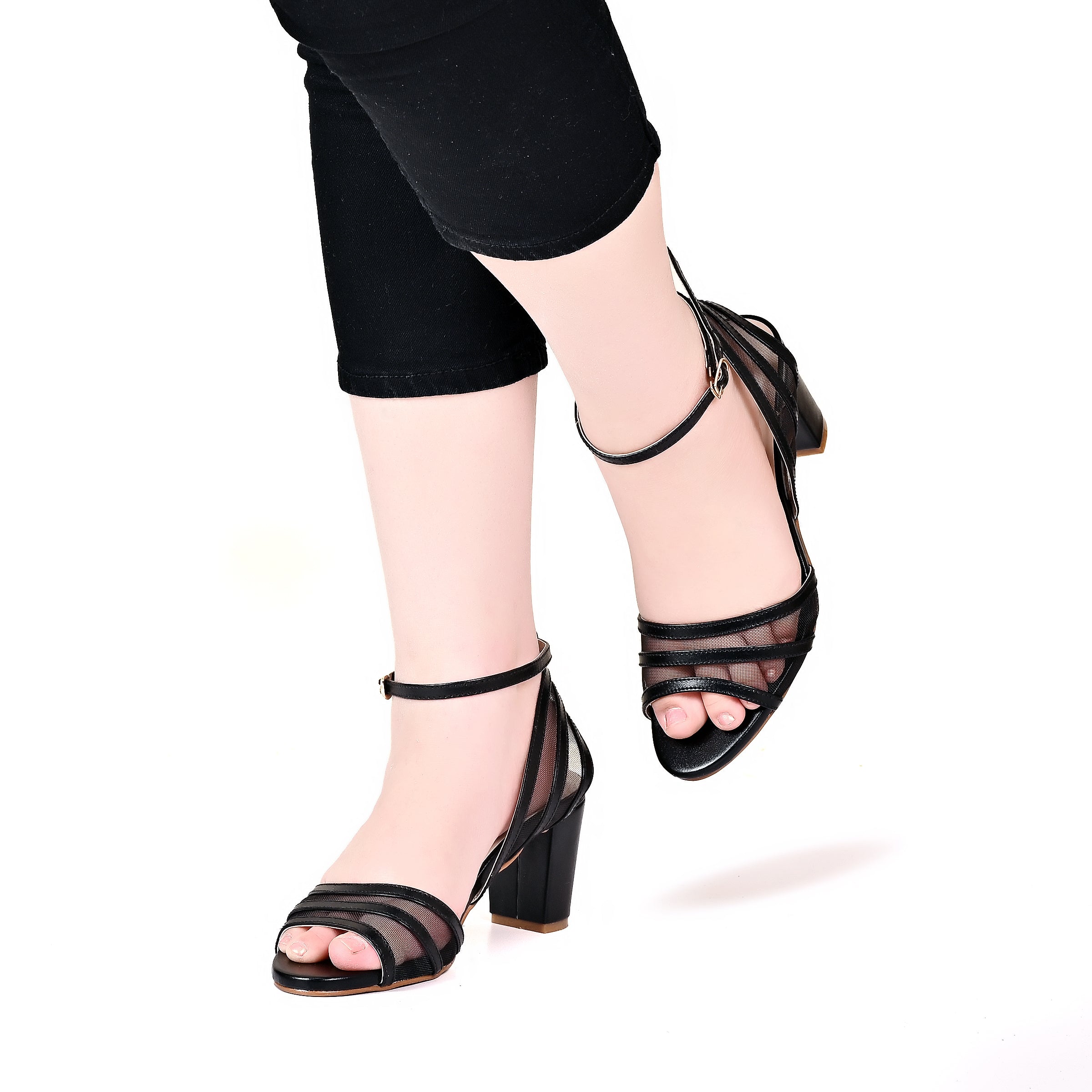 Golden Aura Block Heel
