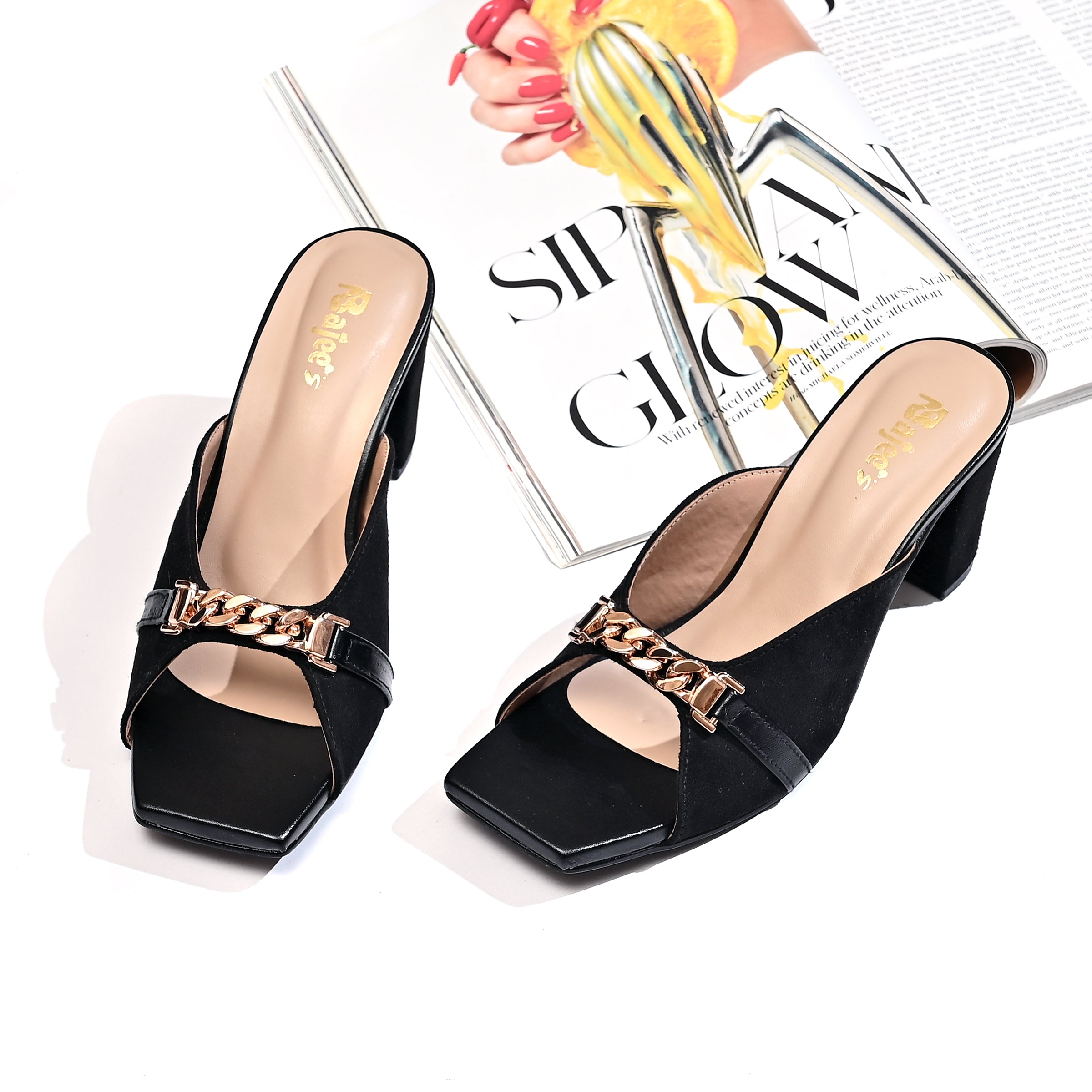 Ring Toe Block Mule