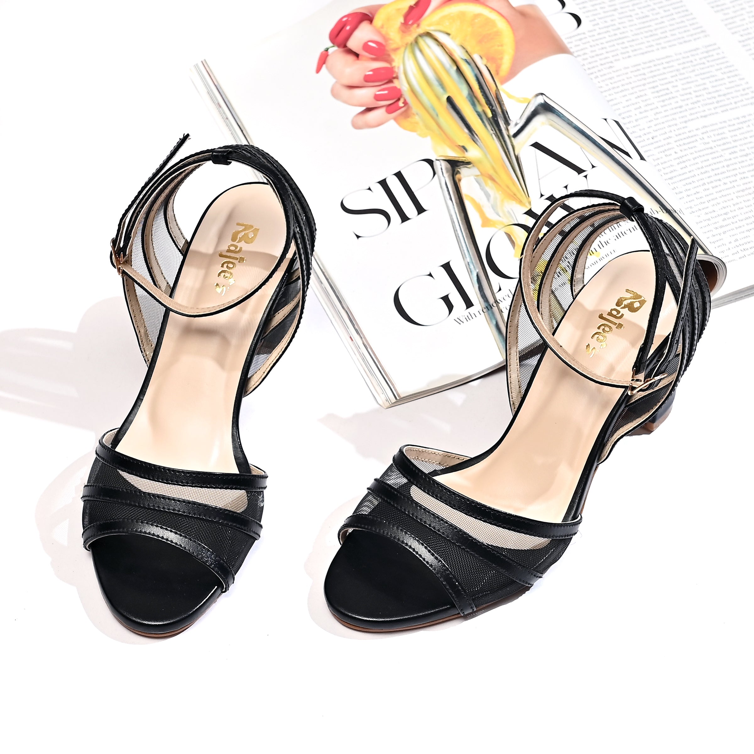Golden Aura Block Heel