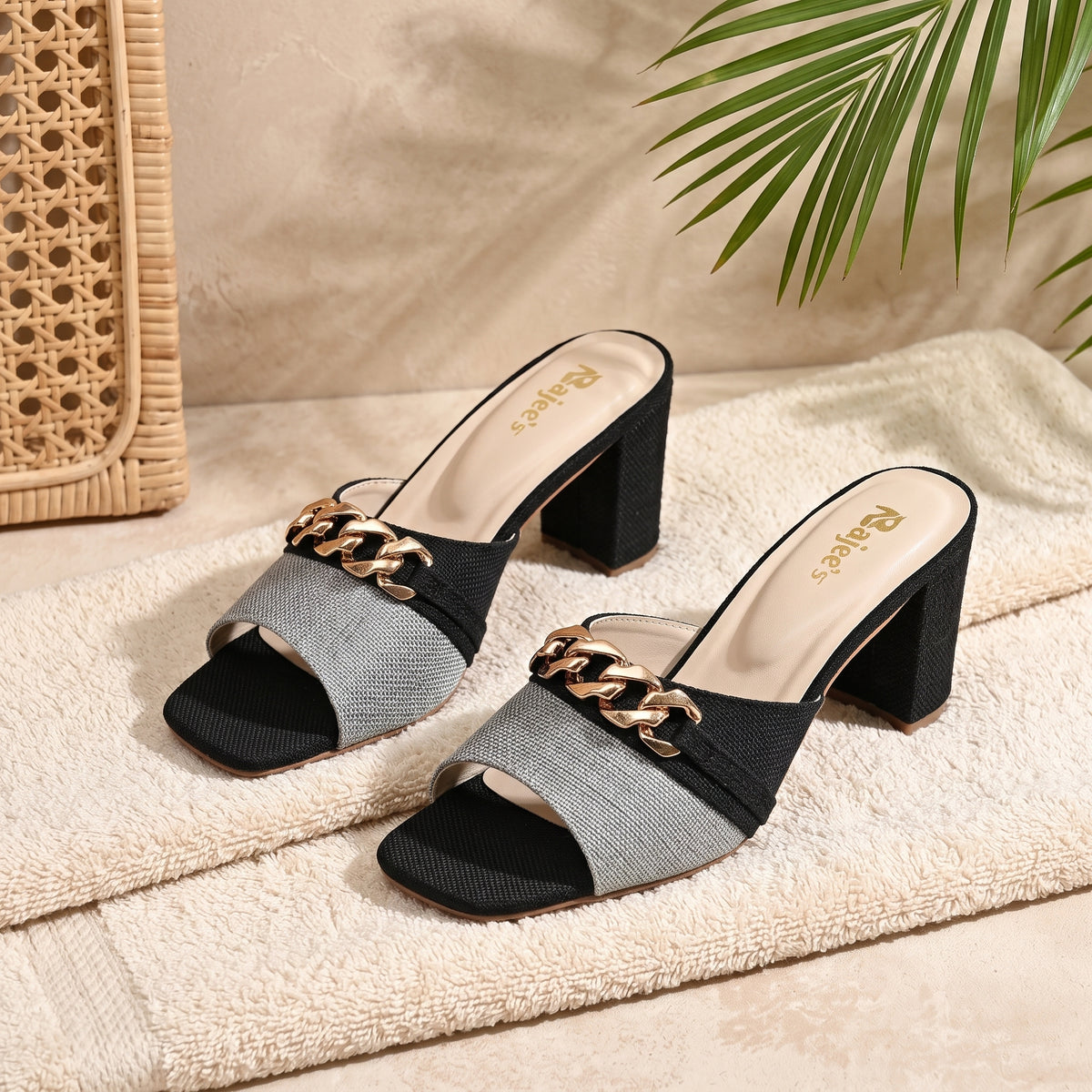 Gleam Charm Block Heel
