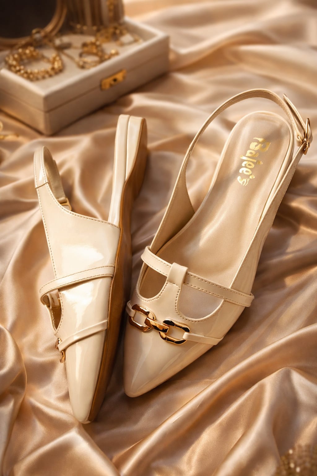 Mary Jane Style Slingback Flats