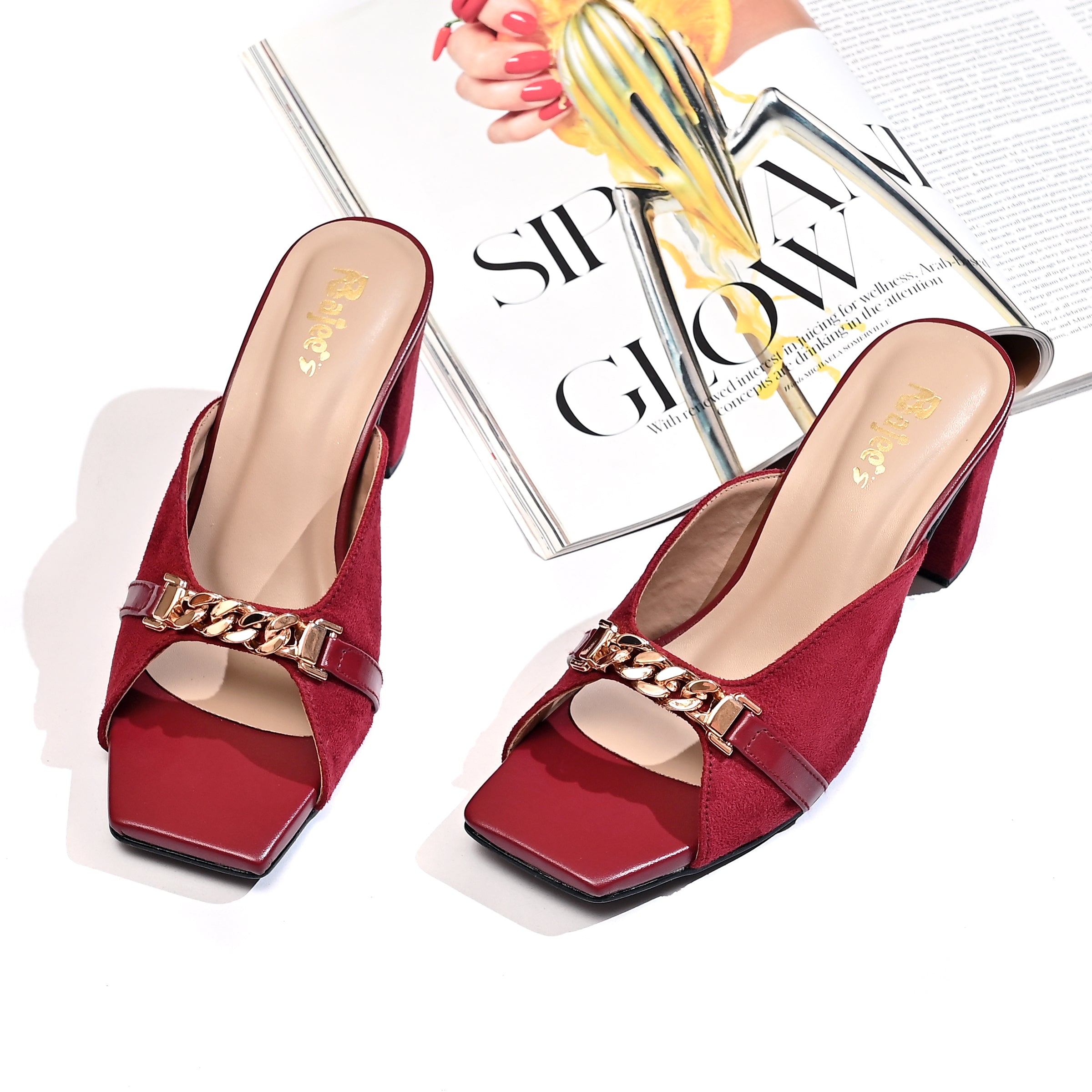 Ring Toe Block Mule