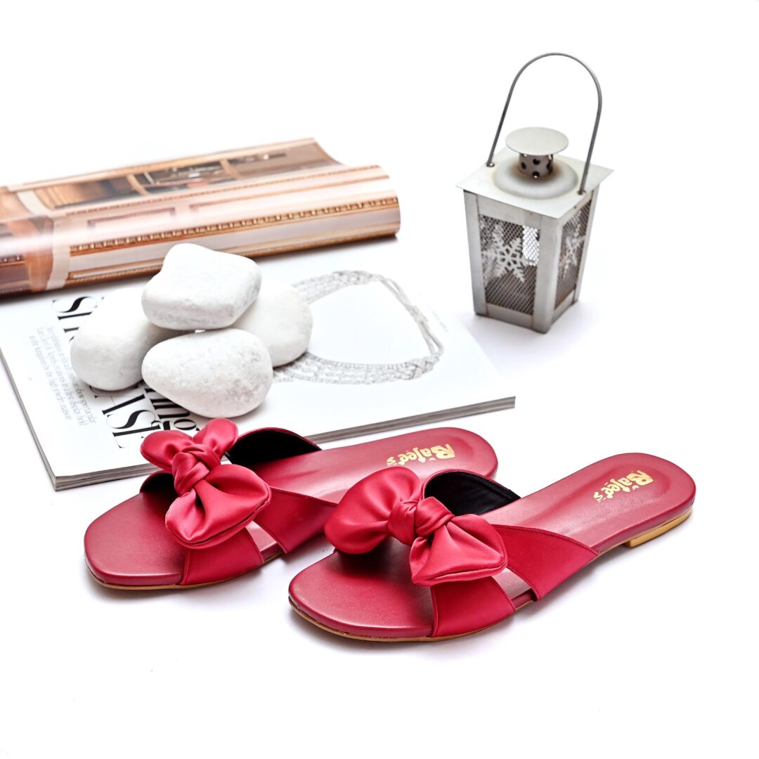 Bow Decor Slide slipper