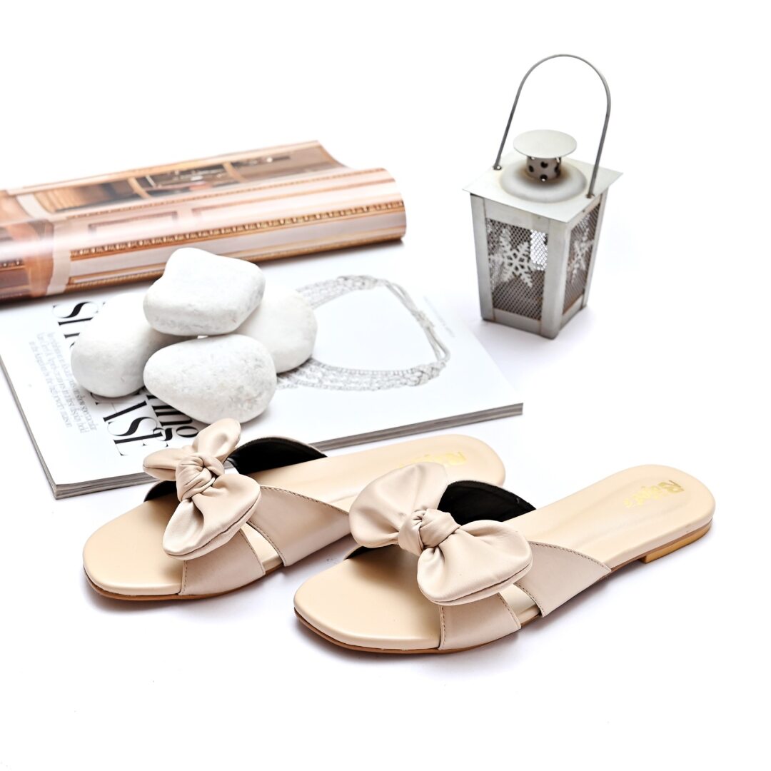 Bow Decor Slide slipper