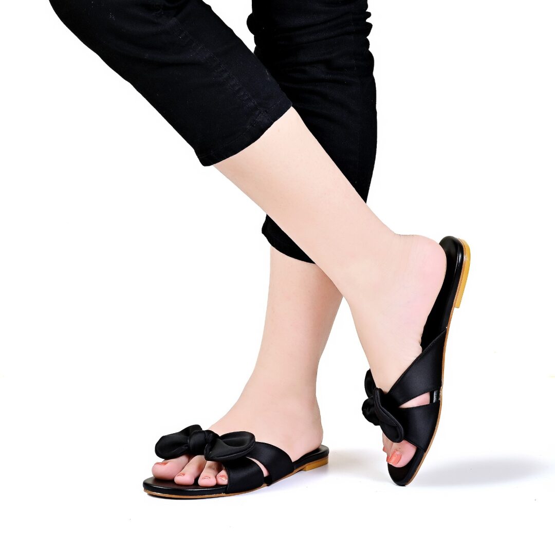 Bow Decor Slide slipper