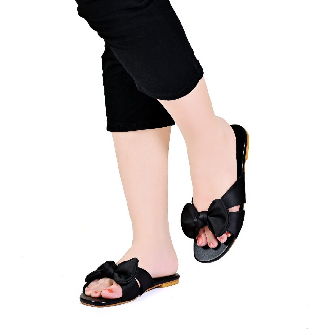 Bow Decor Slide slipper