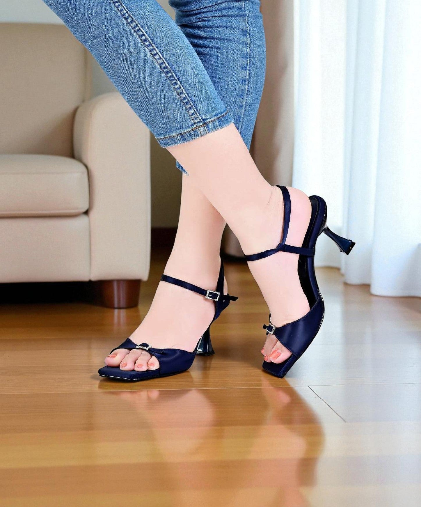 Chic Open-Toe High Heel Sandals