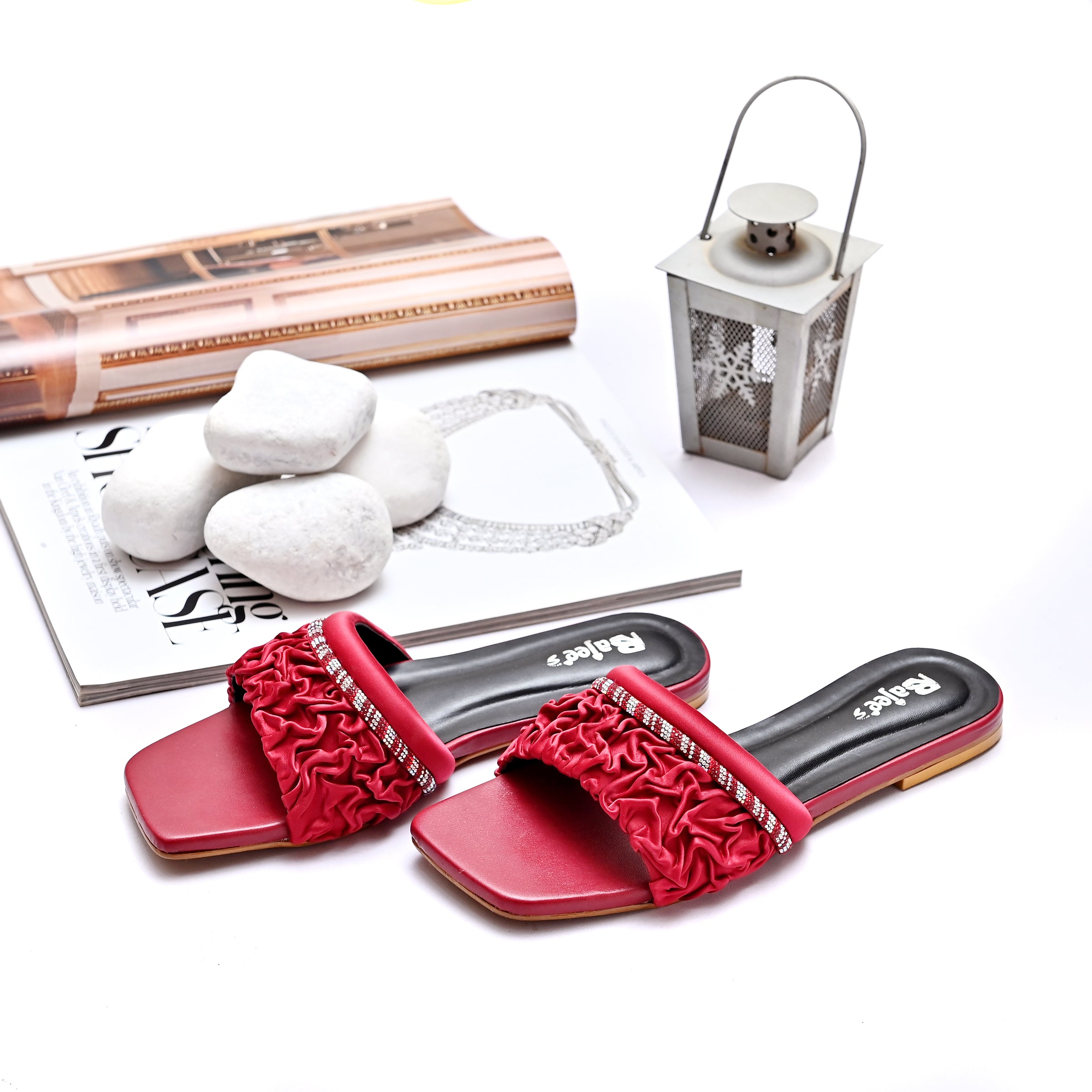 Glamorous Black Slide slipper