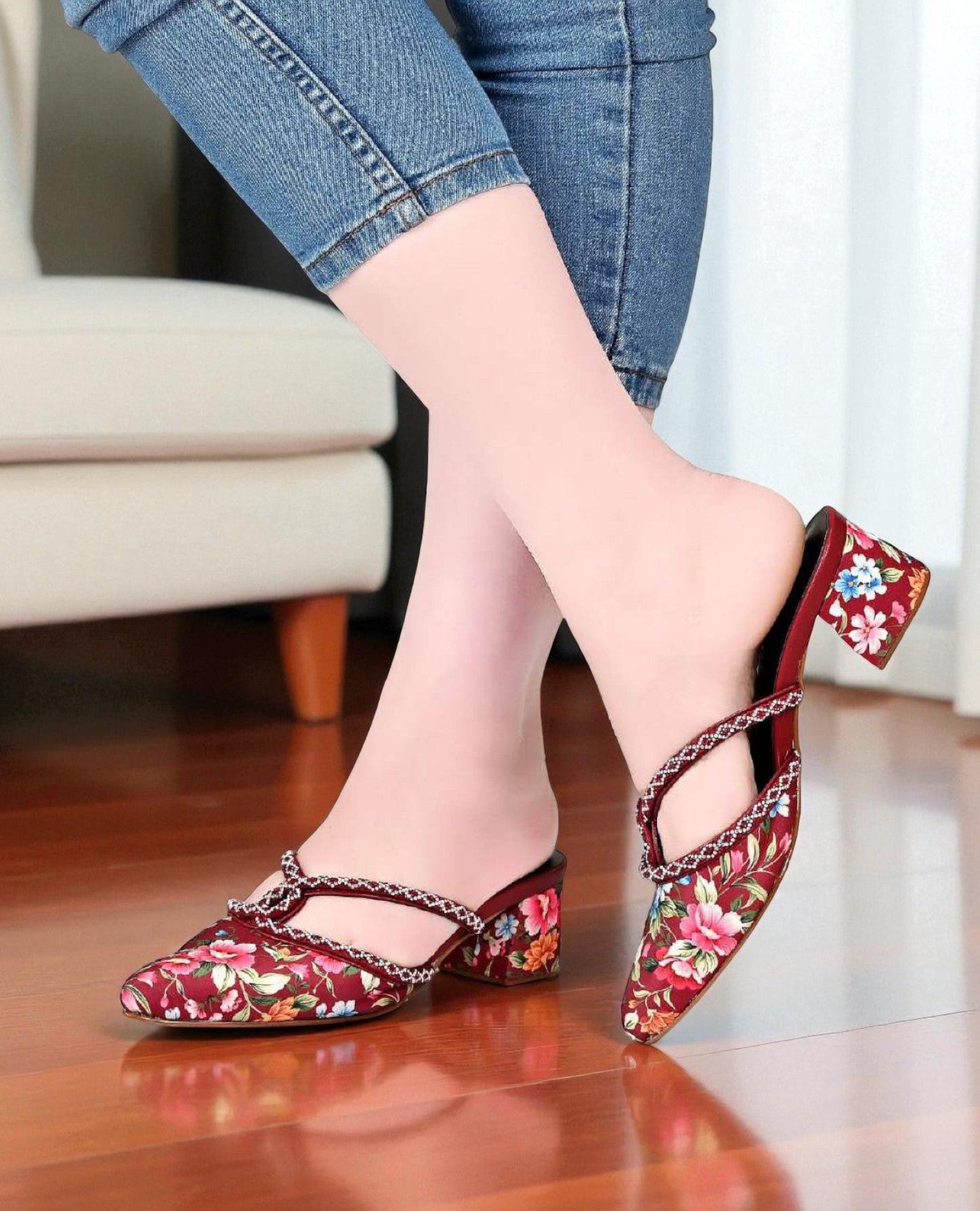 Pointed Chunky Sandals